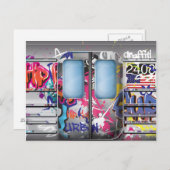Carte Postale Graffiti Subway (Devant / Derrière)