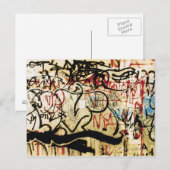 Carte Postale Graffiti sur un mur (Devant / Derrière)
