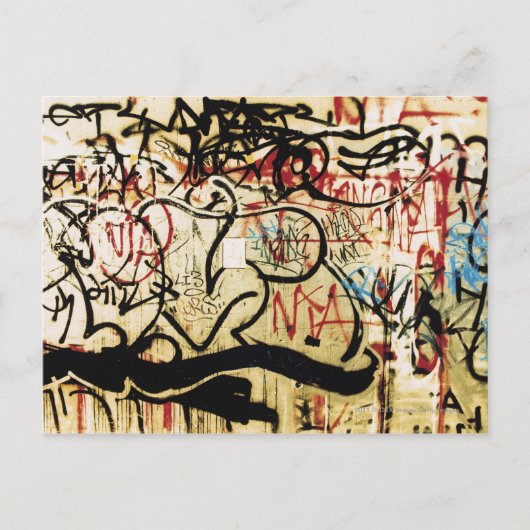 Carte Postale Graffiti sur un mur (Devant)