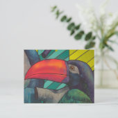 Carte Postale Graffiti Toucan coloré (Debout devant)
