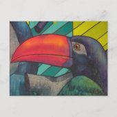 Carte Postale Graffiti Toucan coloré (Devant)
