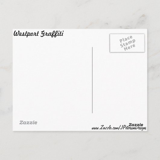 Carte Postale Graffiti Westport #6 (Dos)