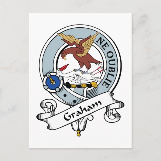 Carte Postale Graham Clan Badge (Devant)