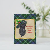 Carte Postale Graham Clan Badge & Tartan Christmas (Debout devant)