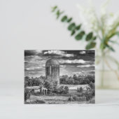 Carte Postale Grain Silo - Temple Hill, KY (Debout devant)