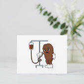 Carte Postale Graine de café avec cafetière (Debout devant)