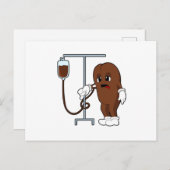 Carte Postale Graine de café avec cafetière (Devant / Derrière)