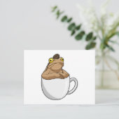 Carte Postale Graine de café Frog Coffee (Debout devant)