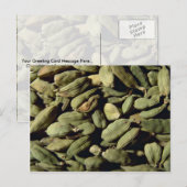 Carte Postale Graines Cardomom (Devant / Derrière)