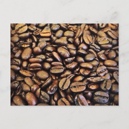 Carte Postale grains de café (Devant)