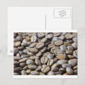 Carte Postale grains de café (Devant / Derrière)