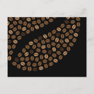 Carte Postale grains de café