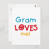 Carte Postale Gram Loves Me T-shirts et cadeaux (Devant / Derrière)