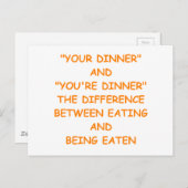 Carte Postale grammaire (Devant / Derrière)