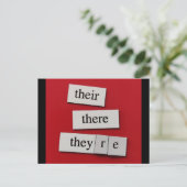 Carte Postale Grammaire (Debout devant)