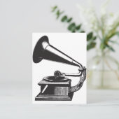 Carte Postale Gramophone vintage (Debout devant)