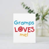 Carte Postale Gramps m'aime T-shirts et cadeaux (Debout devant)