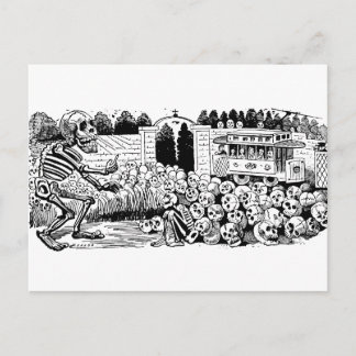 Carte Postale Gran Calavera Eléctrica by José Guadalupe Posada
