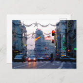 Carte Postale Gran Vía de Madrid en Navidad (Devant / Derrière)