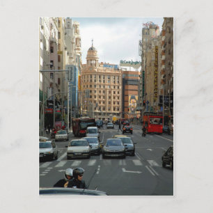 Carte Postale Gran Vía de Madrid, España