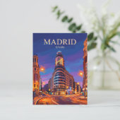 Carte Postale Gran Vía Espagne (Debout devant)