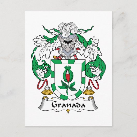Carte Postale Granada Family Crest (Devant)