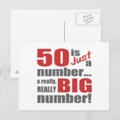 Carte Postale Grand 50e anniversaire (Devant / Derrière)