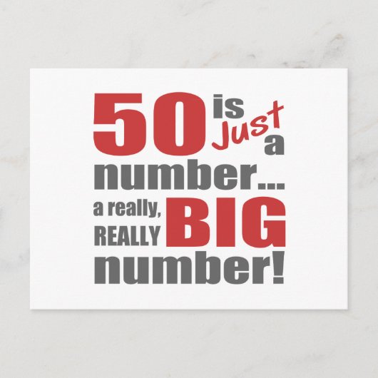 Carte Postale Grand 50e anniversaire (Devant)