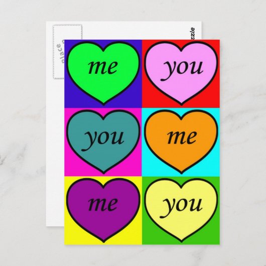 Carte Postale Grand amour (Devant / Derrière)