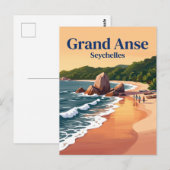 Carte Postale Grand Anse, La Digue Seychelles (Devant / Derrière)