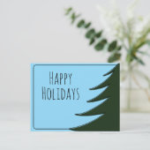 Carte Postale Grand arbre de Noël (Debout devant)