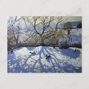 Carte Postale Grand arbre et luges Youlgreave