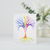 Carte Postale Grand arbre neuronal coloré (Debout devant)