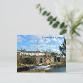 Carte Postale Grand Bateau Charlestown Cornwall Poldark Emplacem (Debout devant)