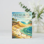 Carte Postale Grand Beach Canada -> (Debout devant)