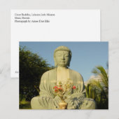 Carte Postale Grand Bouddha à Lahaina Mission Jodo (Devant / Derrière)