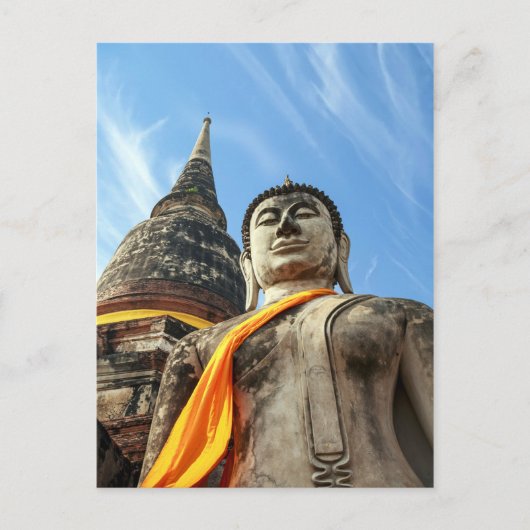 Carte Postale Grand Bouddha en Ayutthaya, Thaïlande (Devant)