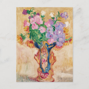 Carte Postale Grand Bouquet au Vase en Porcelaine   Louis Valtat