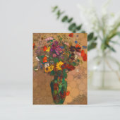 Carte Postale Grand Bouquet de fleurs sauvages - Après Odilon Re (Debout devant)