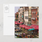 Carte Postale Grand Canal de Venise Italie avec gondole (Devant / Derrière)