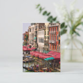 Carte Postale Grand Canal de Venise Italie avec gondole (Debout devant)
