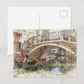 Carte Postale Grand Canal Gondola Rides, Venise (Devant / Derrière)