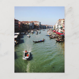 Carte Postale Grand Canal, Venise du pont du Rialto
