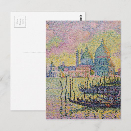 Carte Postale Grand Canal, Venise par Paul Signac (Devant / Derrière)
