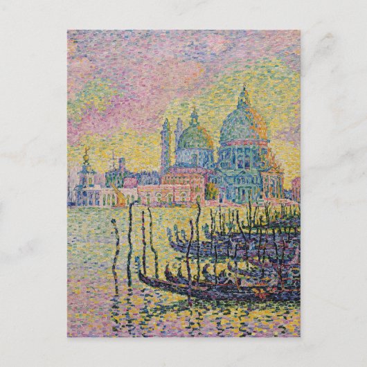 Carte Postale Grand Canal, Venise par Paul Signac (Devant)