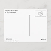 Carte postale Grand Canyon (Dos)