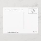 Carte postale Grand Canyon (Dos)