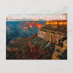 Carte Postale Grand Canyon Arizona au coucher du soleil