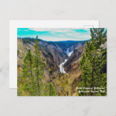 Carte Postale Grand Canyon de Yellowstone (Devant / Derrière)