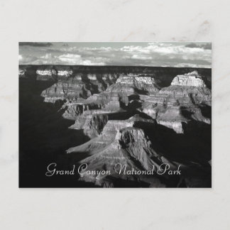 Carte Postale Grand Canyon National Park Black and White Post